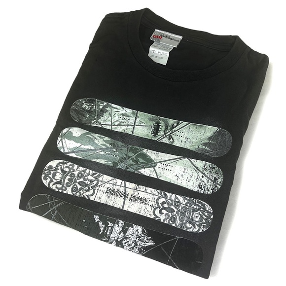 Disney World Expedition Everest Snowboards Black Kids' T-Shirt - Picture 1 of 5
